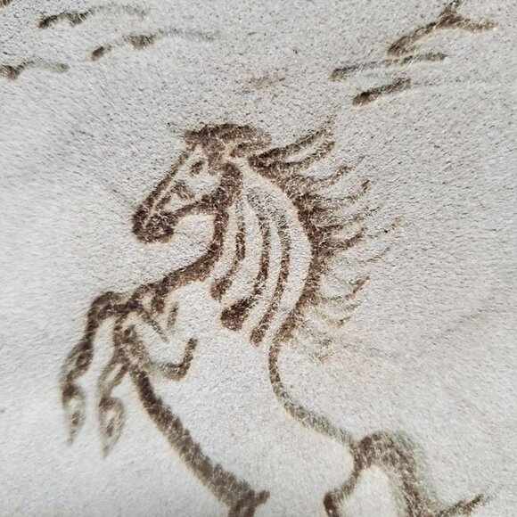 Suede Western Horse Kids Vest -Vintage - No Label- shipping incl - Picture 12 of 16